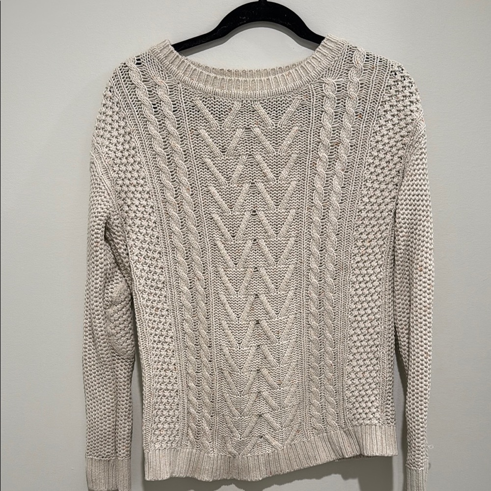 Urban Outfitters Cream Cable Knit Sweater